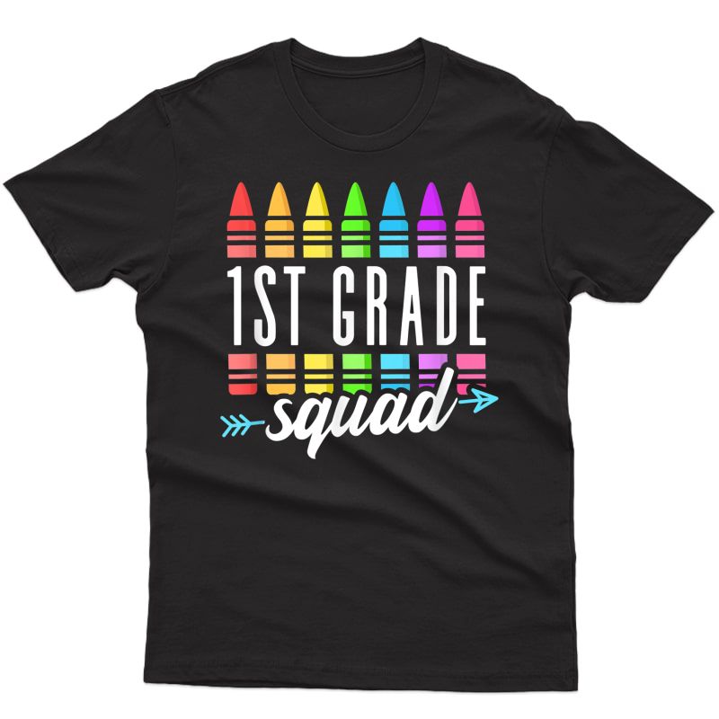 1st Grade Squad Team Crew Back School Graduation Tea T-shirt