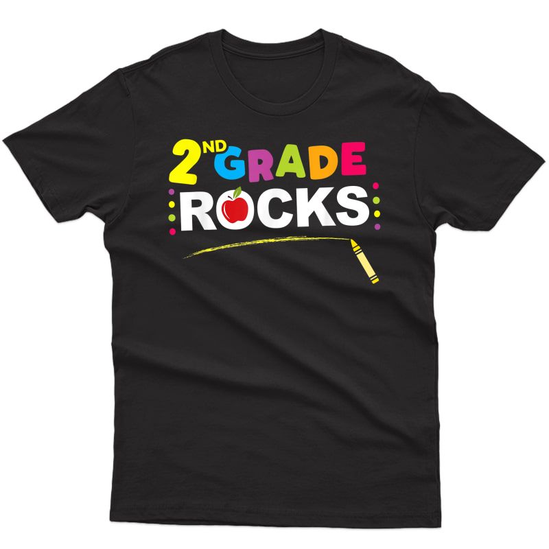 2nd Grade Rocks T Shirt Second Student Tea Apparel