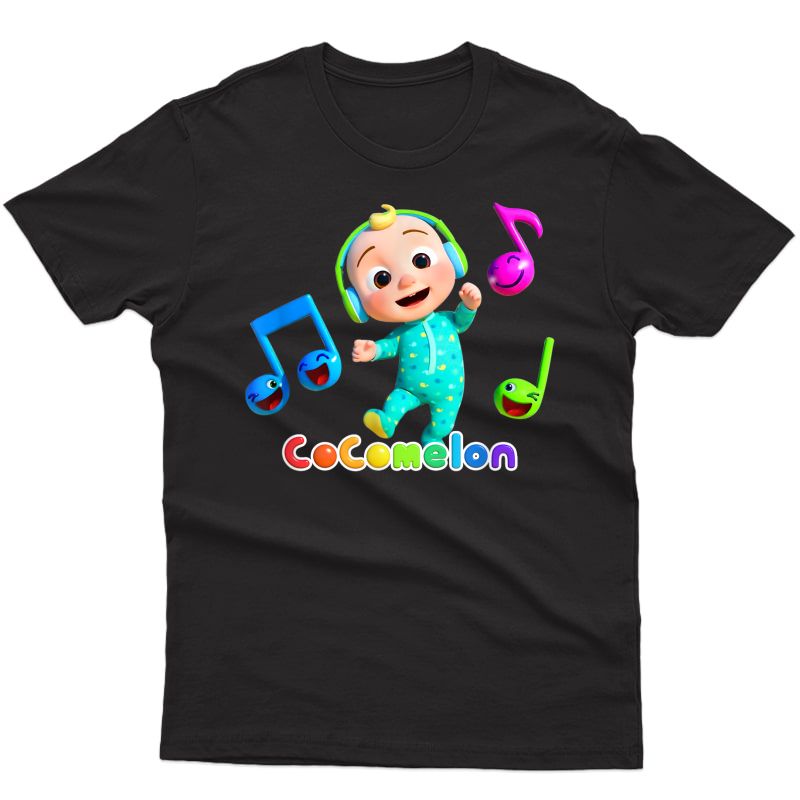 A Baby Boy Headphones With Musical Note Funny Dancing T-shirt