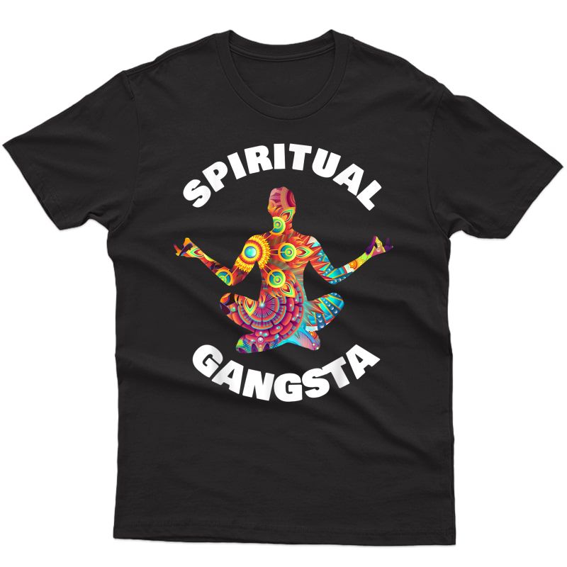 Abstract Yoga Spiritual Gangsta T-shirt