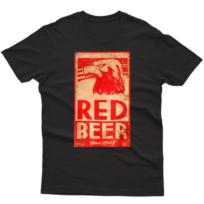 Ar Red Beer Label T-shirt