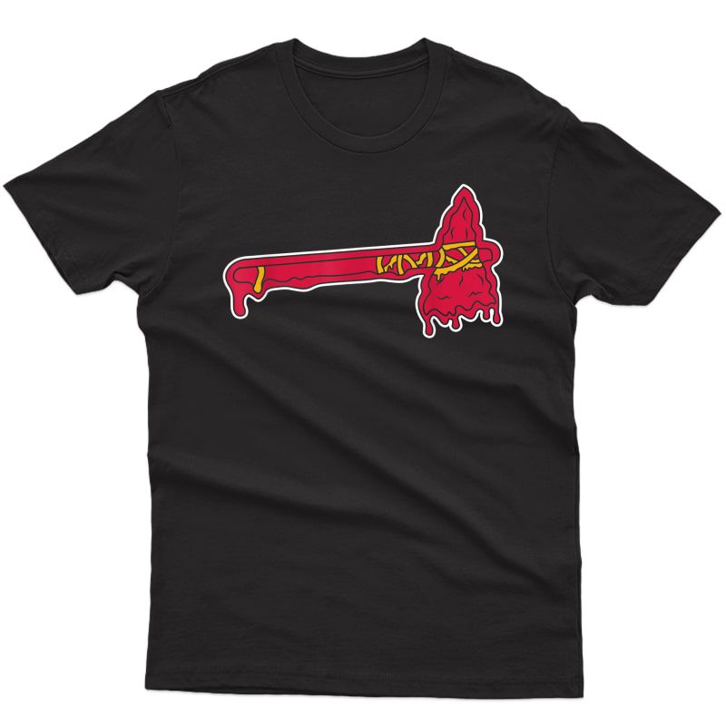 Atlanta Baseball Melting Tomahawk T-shirt