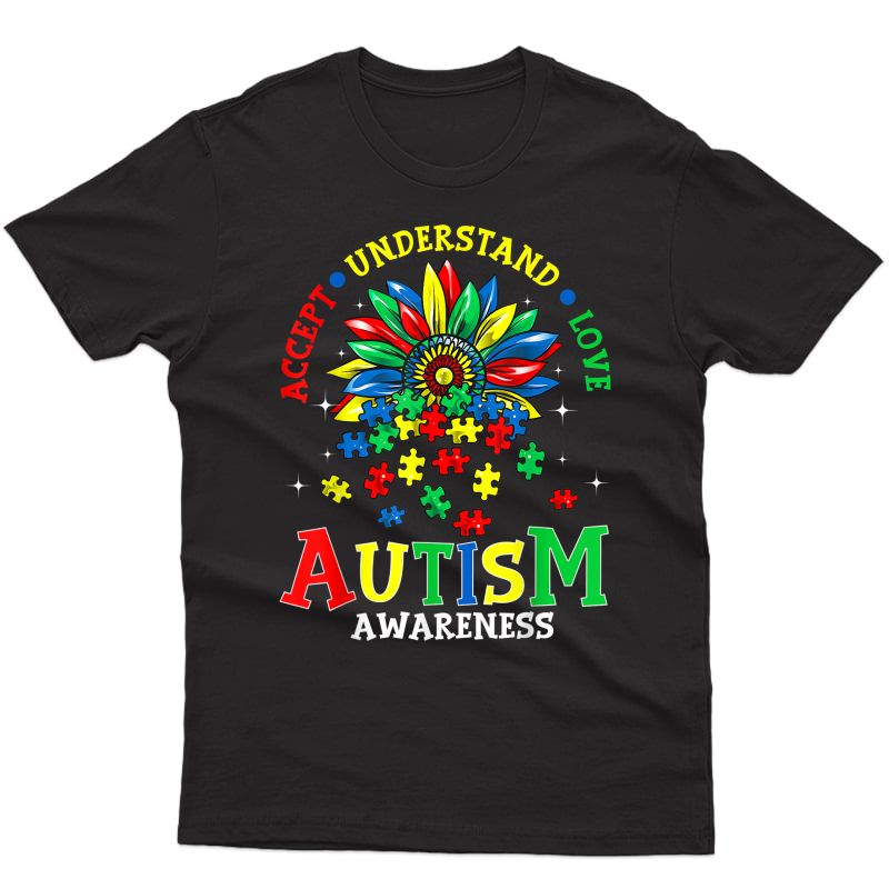 Autism Awareness Shirts Accept Understand Love Autism Mom T-shirt