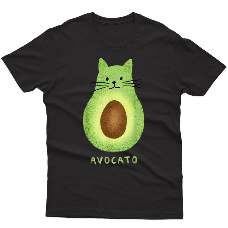 Avocato Funny Cute Cat Vegan And Cat Lover Kitten T-shirt