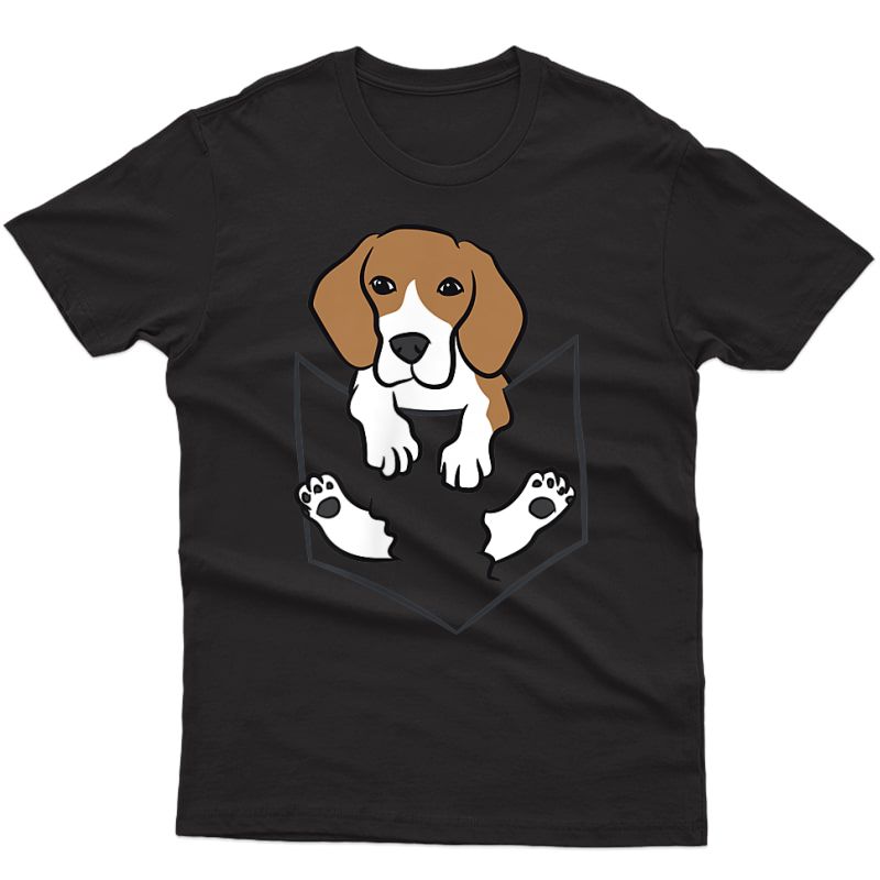 Beagle Dog In The Pocket Cute Pocket Beagle T-shirt