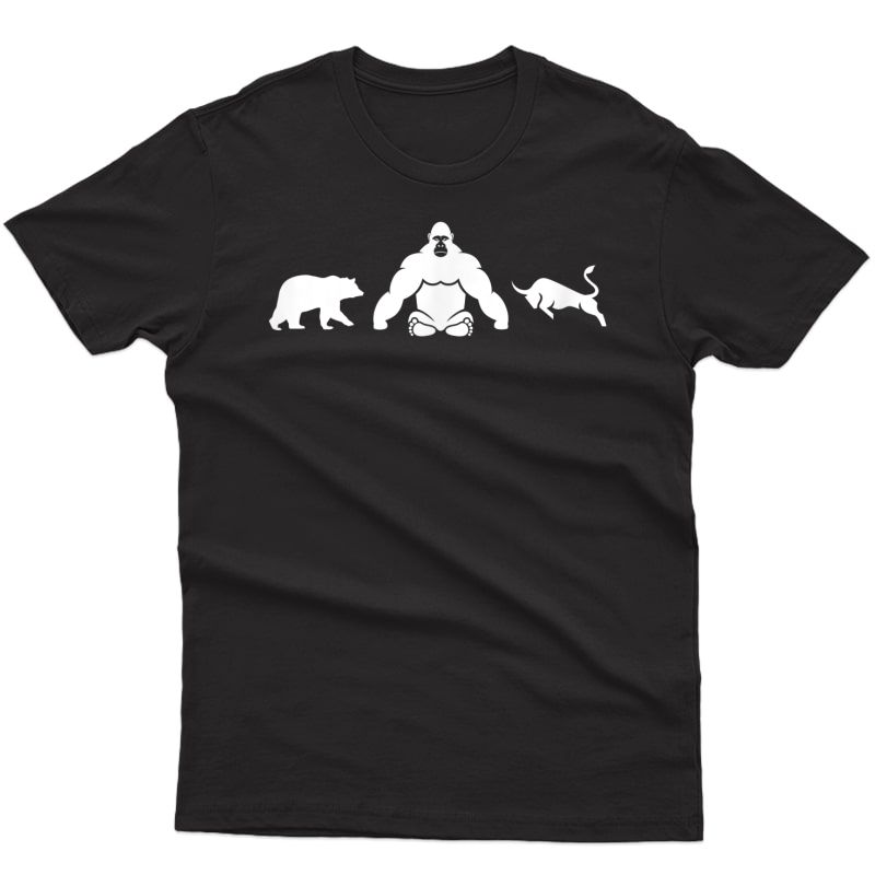 Bear Bull Gorilla Gang Amc Gme Ape Meme Superstonk Stonk T-shirt