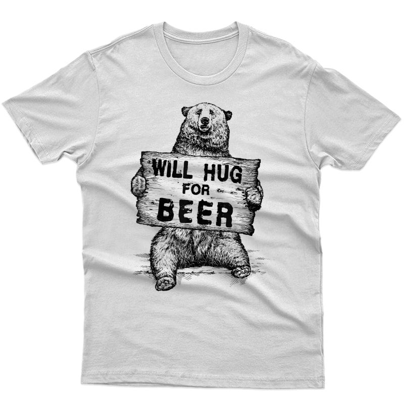 Bear Hug For Beer Vintage Rustic Graphic T-shirt