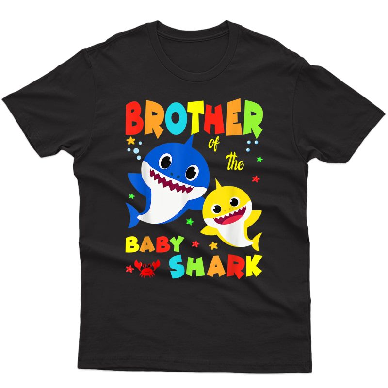 Brother Of The Baby Shark Birthday Brother Shark T-shirt