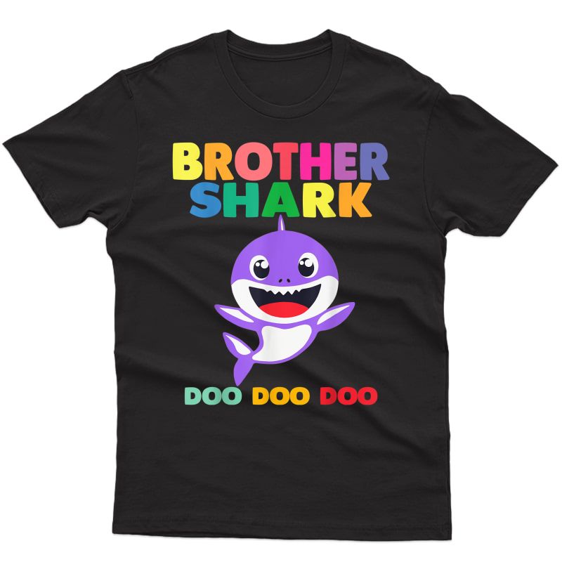 Brother Shark Doo Doo Shirt For Matching Family Pajamas T-shirt