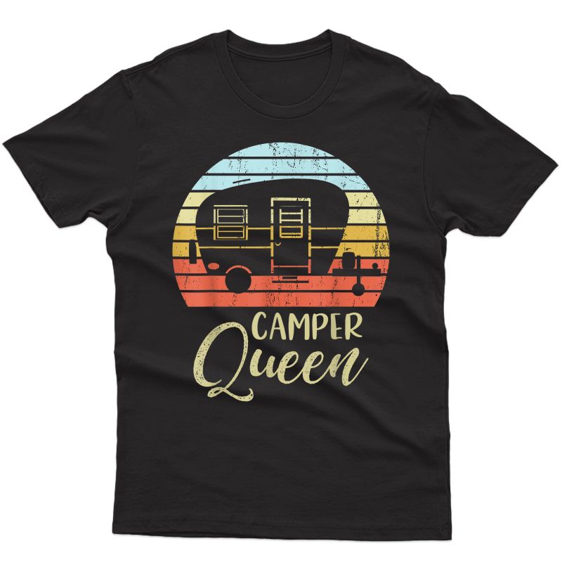 Camper Queen Classy Sassy Smart Assy Matching Couple Camping T-shirt