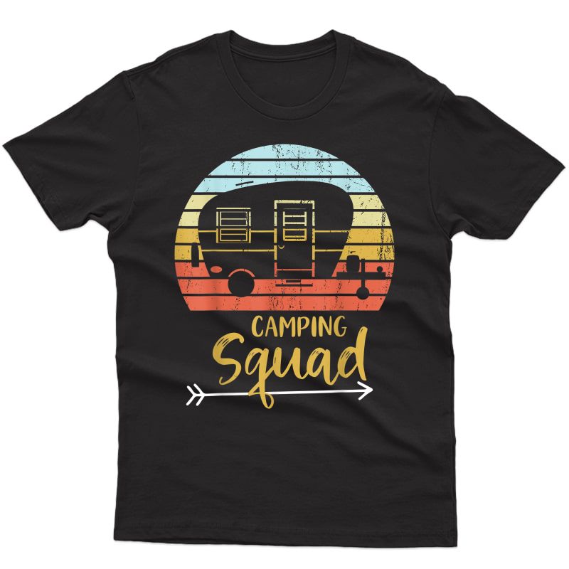 Camping Squad Funny Matching Family Hiking Vacation T-shirt