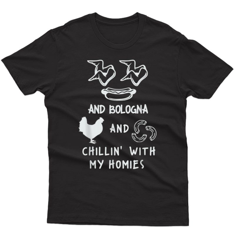 Chicken Wing Chicken Wing Hot Dog & Bologna Viral Song Lyric T-shirt