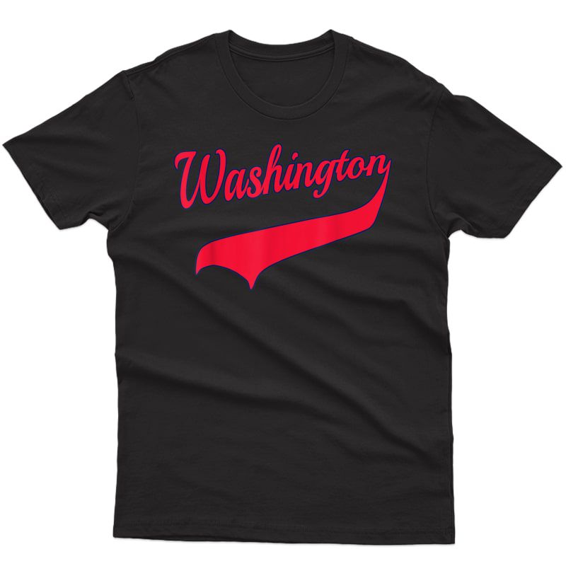 College University Style Washington National Baseball Sport T-shirt