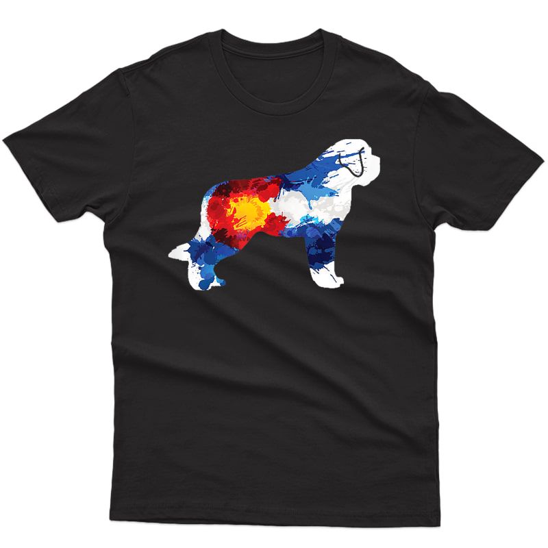 Colorado Saint Bernard Dog - Rocky Mountain T-shirt