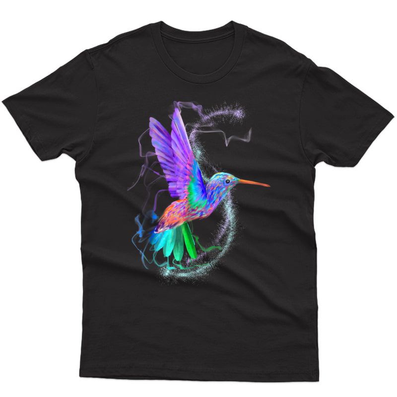 Colorful Rainbow Hummingbird Spring Garden Bird Summer Shirt