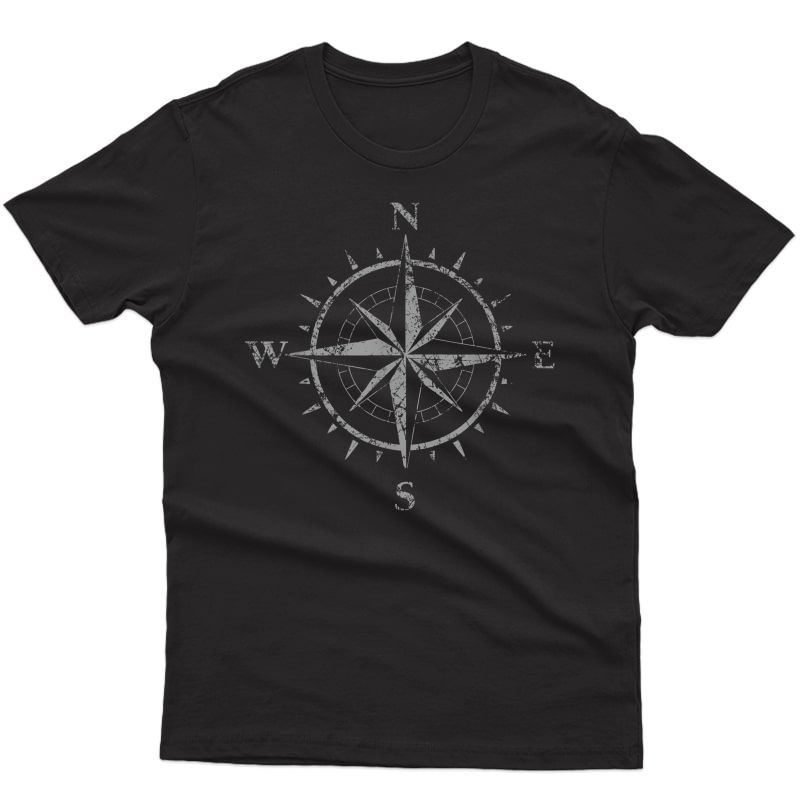 Compass Wandering Travel Nomad Vacation Sailing Gift T-shirt