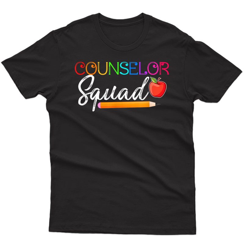 Counselor Squad Tea Back To School Shirt T-shirt
