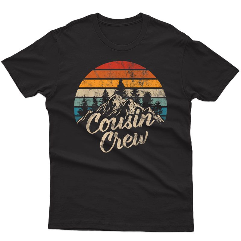 Cousin Crew Camping Outdoor Sunset Summer Camp T-shirt