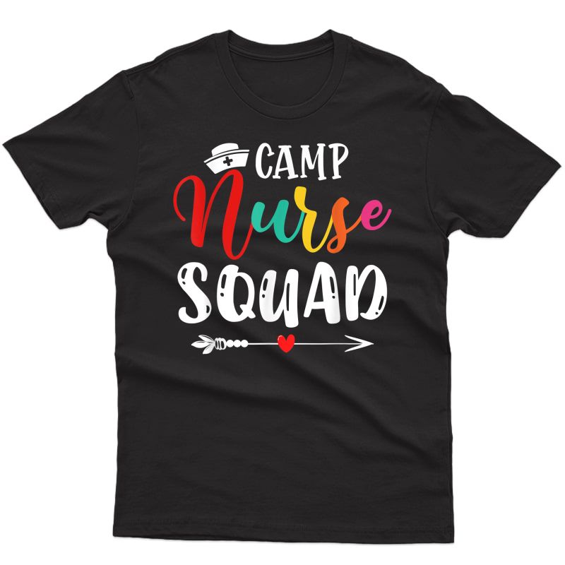 Cute Camp Nurse Squad Funny Nurses Matching T-shirt