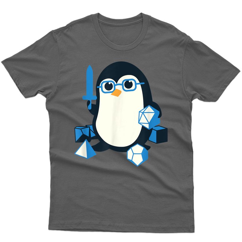 Cute Penguin Fantasy Game Dice Gift Shirts
