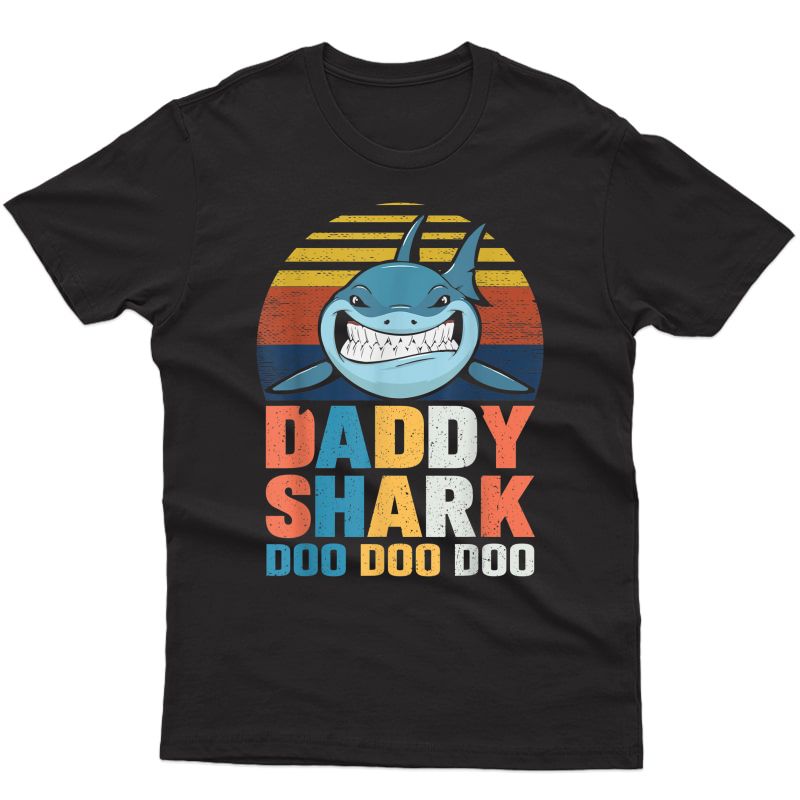 Daddy Shark For Daddy Shark Costume Funny Daddy Shark T-shirt