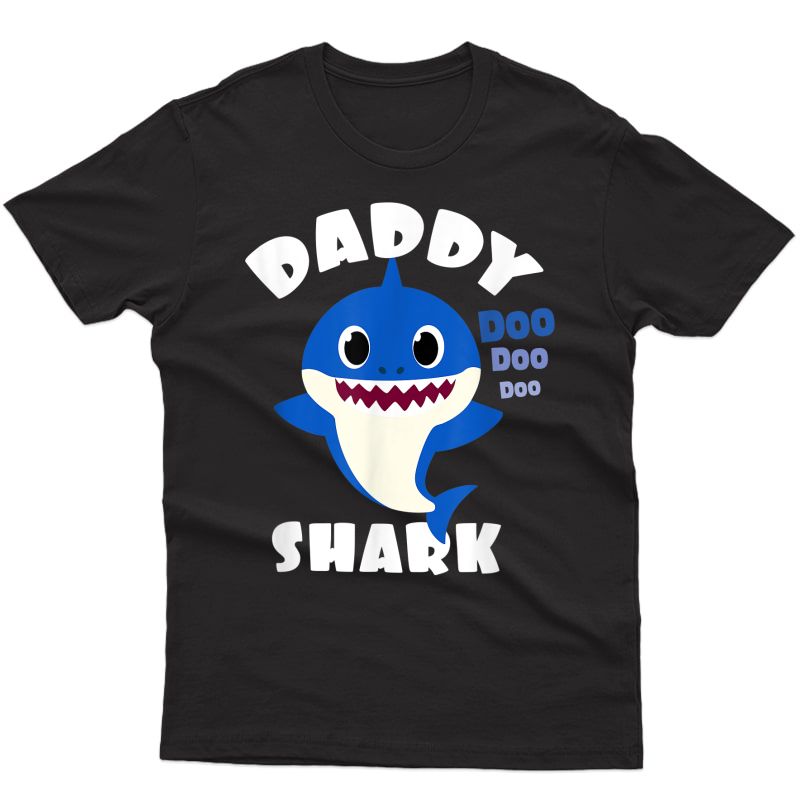 Daddy Shark Gift Cute Baby Shark Design Family Set For T-shirt