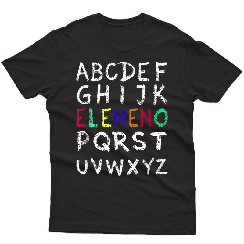 Eleo Alphabet T-shirt Funny Kindergarten Tea Shirt