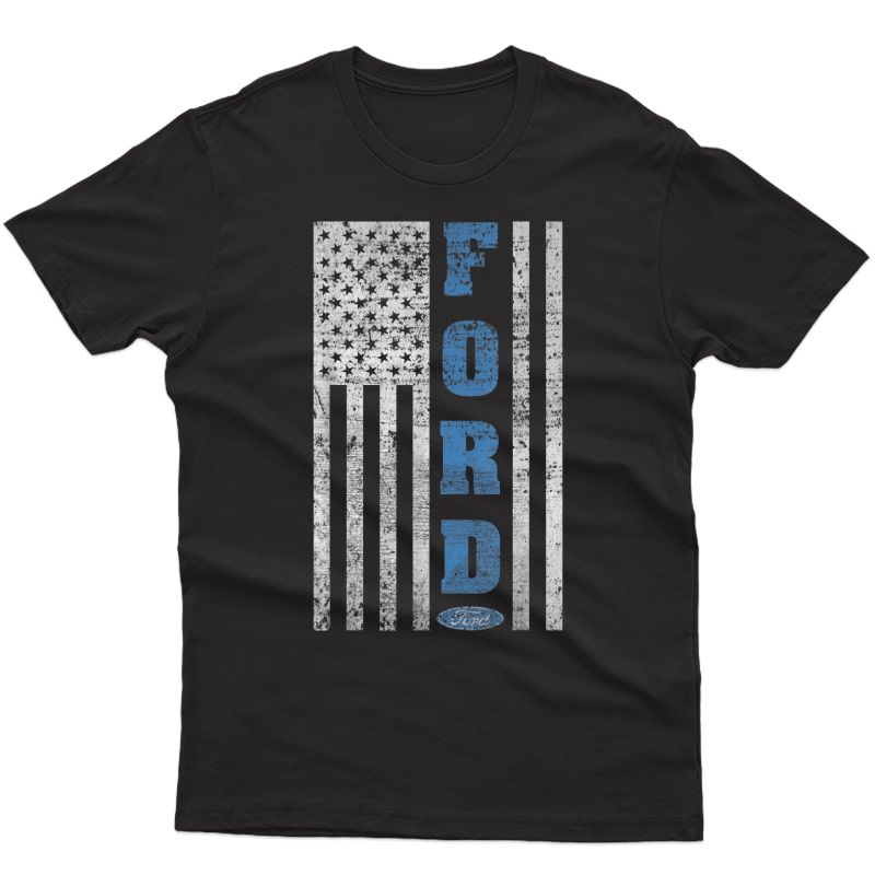 Ford American Flag - Car Driving Fixing Racing & Collecting T-shirt