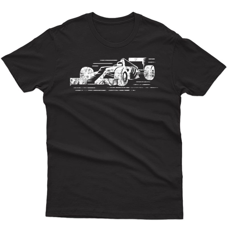 Formula Racecar Distressed Style Racing T-shirt