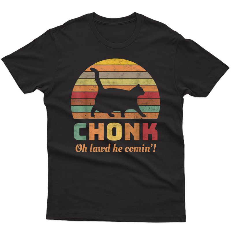 Funny Chonk Scale Cat Meme Memes T-shirt