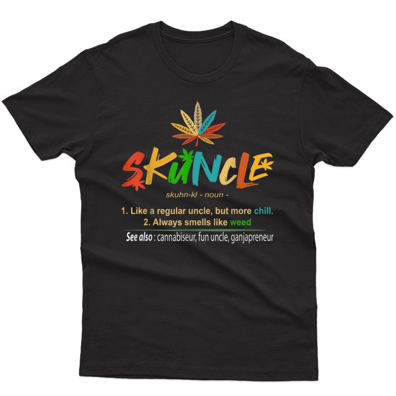 Funny Retro Vintage Uncle Wear Skuncle, Skunkle T-shirt