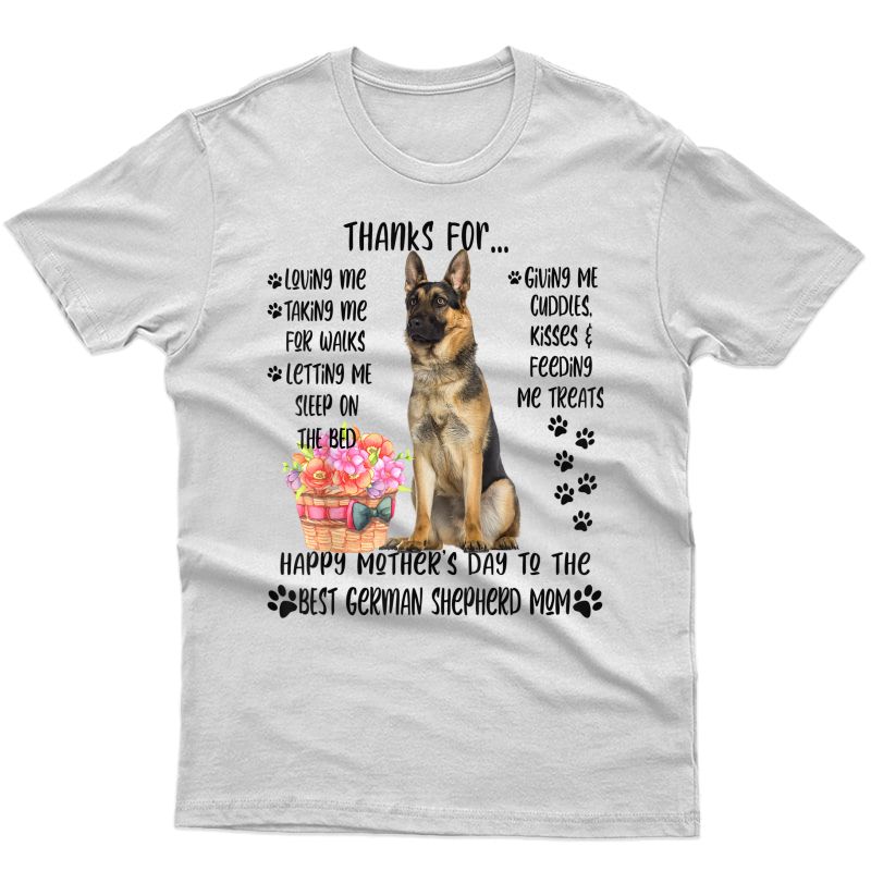 Happy Mother's Day 2021 German Shepherd Mom Dog Lover T-shirt