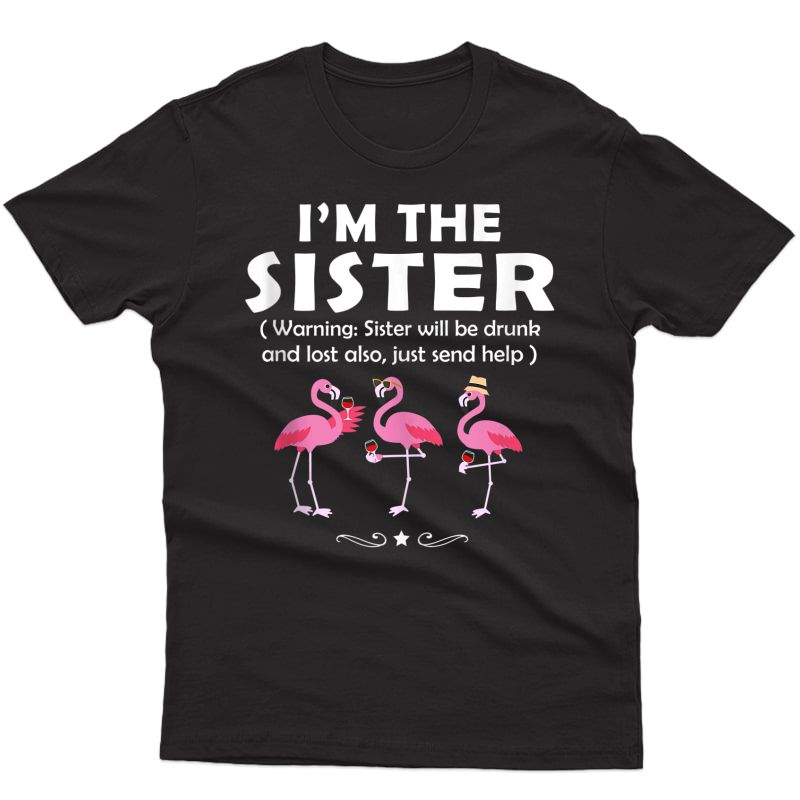 If I Lost Or Drunk Please Return To Sister Flamingo Wine Tank Top Shirts