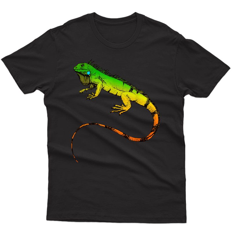 Iguana Lizard T-shirt Beautiful Iguana T