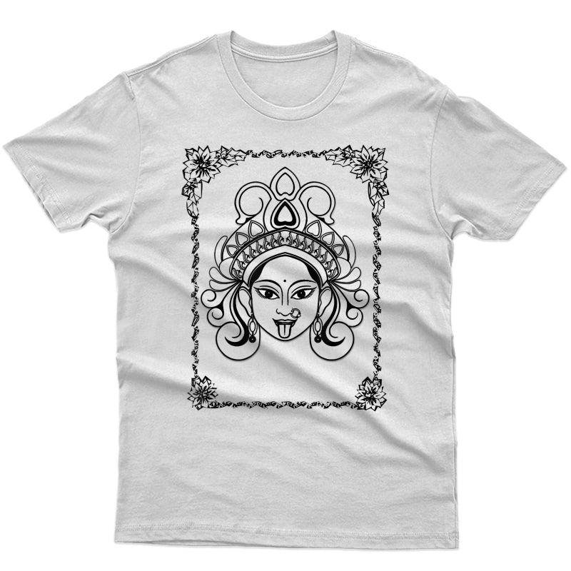 Kali Goddess Deity Indian Hinduism Yoga Design T-shirt