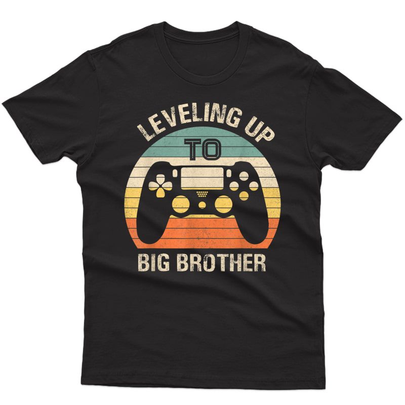 Leveling Up To Big Brother 2021 Funny Gamer Vintage T-shirt