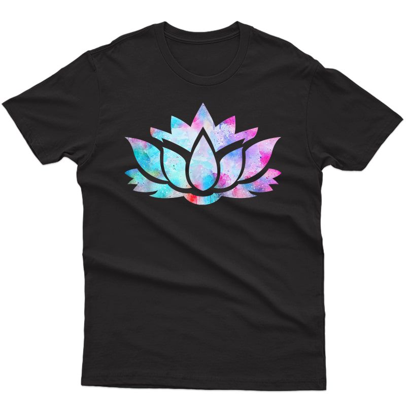 Lotus Flower Yoga Spiritual Dreamy Colorful T Shirt T-shirt