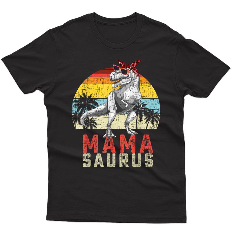 Mamasaurus Retro Vintage T Rex Mama Saurus T-shirt