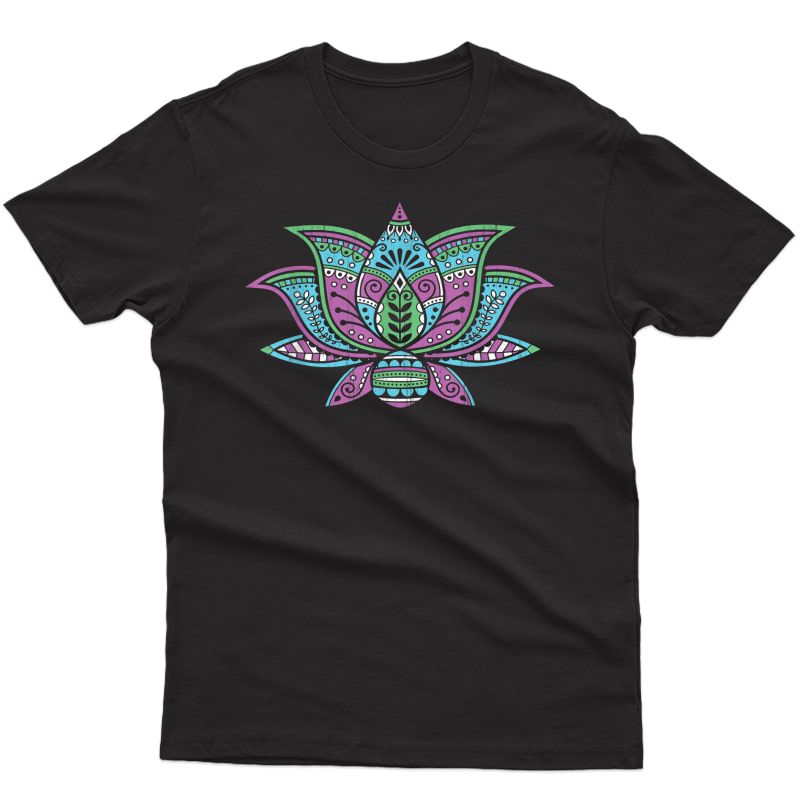 Mandala Lotus Flower Meditation Floral Spiritual Yoga T-shirt