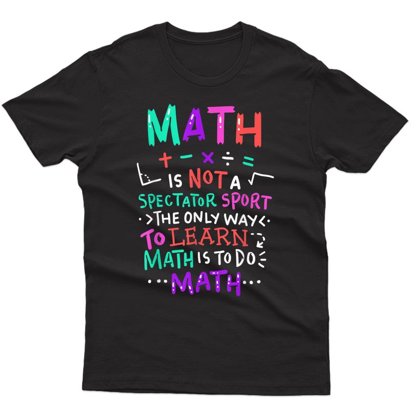 Math Tea Mathematical Symbol Cute Gift T-shirt