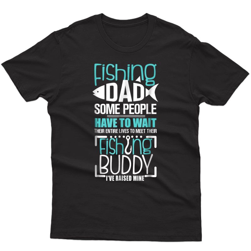 S Fishing Dad Funny Father Matching T-shirt