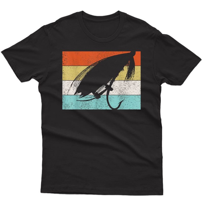 S Fly Fishing T-shirt - Vintage Retro Trout Fisherman Gift