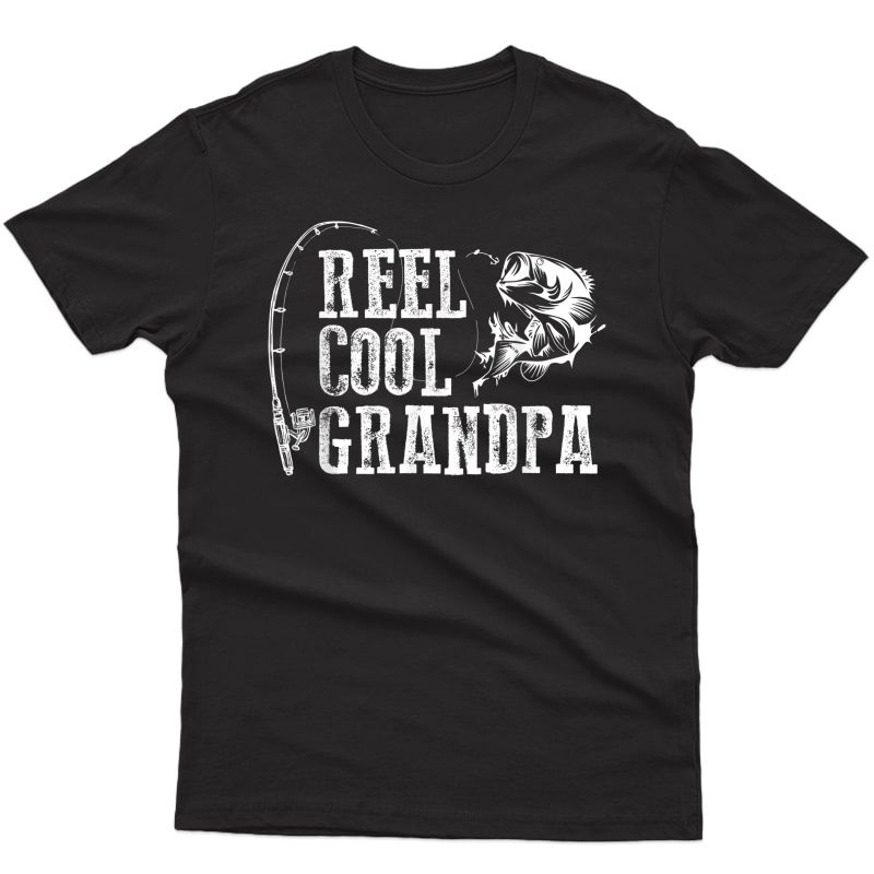 S Grandpa Fishing: Reel Cool Grandpa T-shirt
