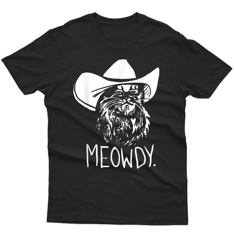 Meowdy Texas Cat Meme T-shirt