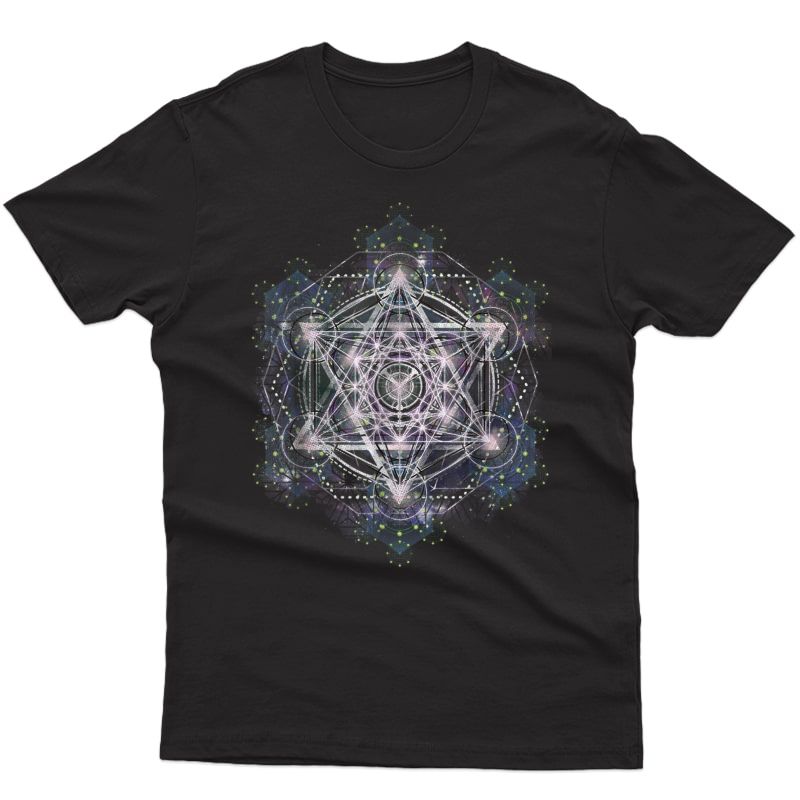 Metatron Cube Sacred Geometry Shirt - Spiritual Yoga T-shirt