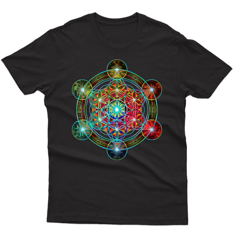 Metatron Cube Sacred Geometry Shirt - Spiritual Yoga T-shirt