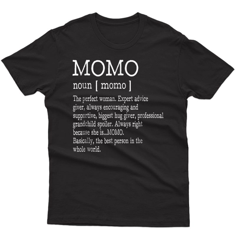 Momo Definition Grandma Mother Day Gifts T-shirt