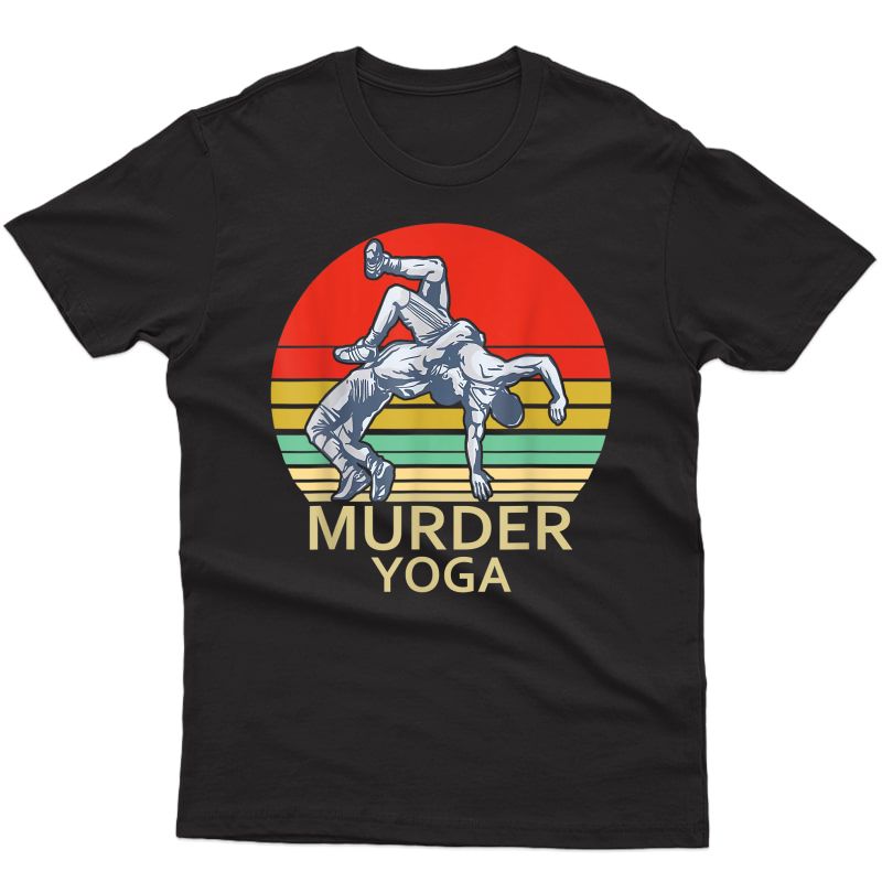Murder Yoga Vintage Retro Funny T-shirt