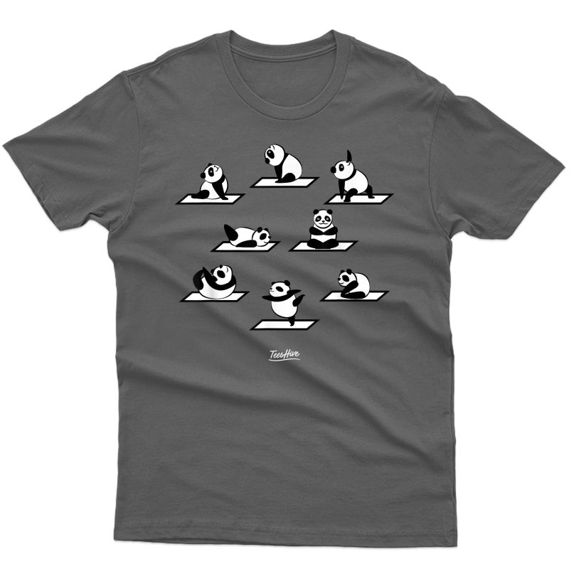 Panda Doing Yoga Panda Namaste Funny Panda Lover Shirt