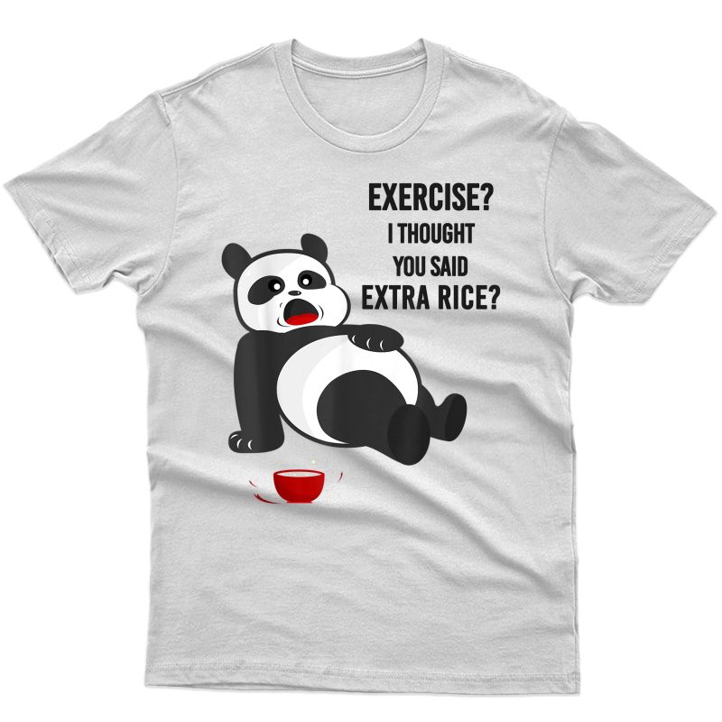 Panda Workout Top Funny Tshirt For 